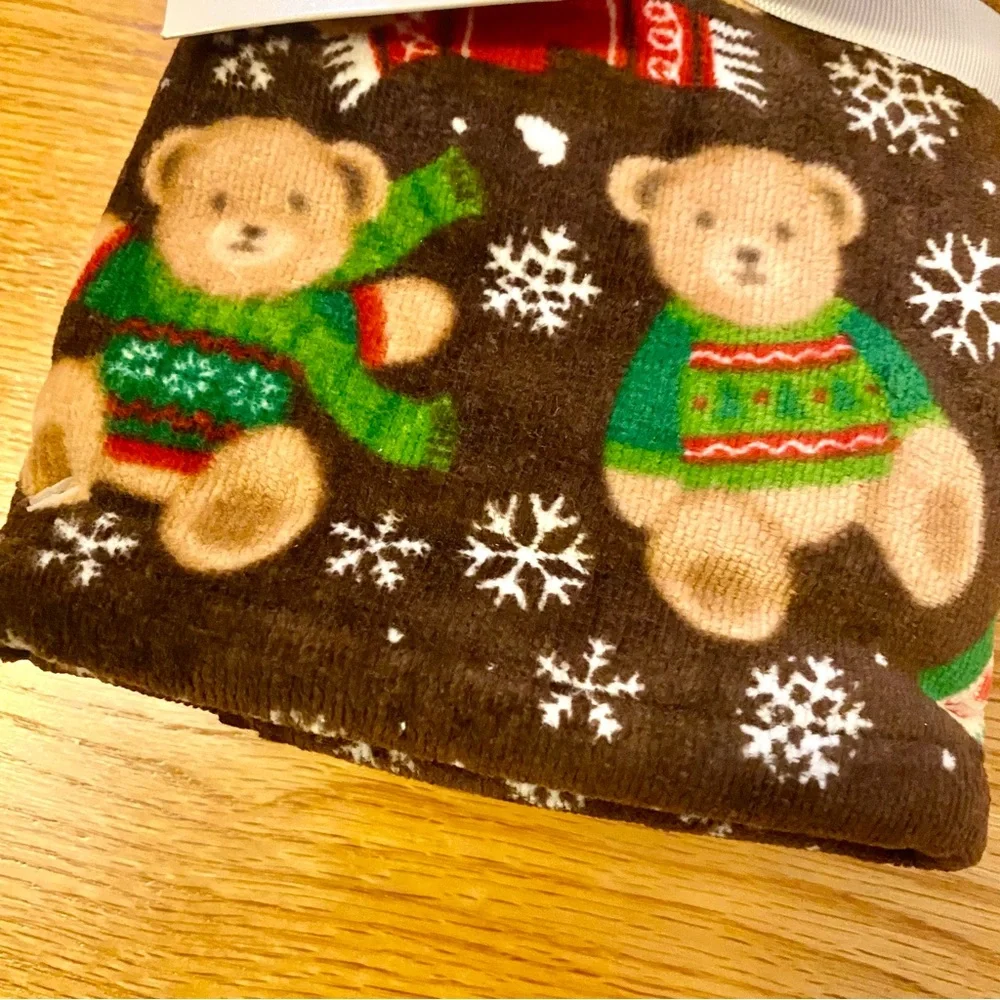 CYNTHIA ROWLEY Christmas bears hand towel set